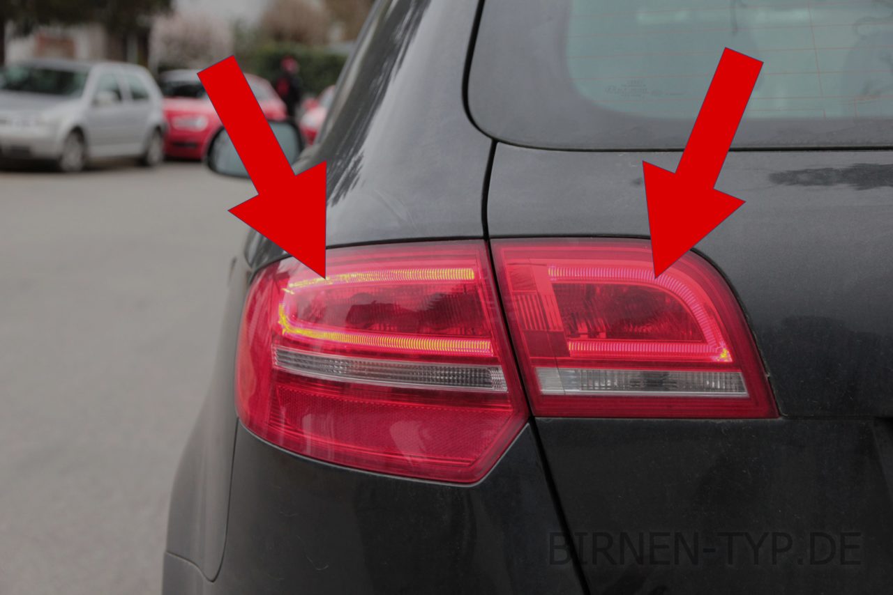 audi a3 8p bremslicht birne