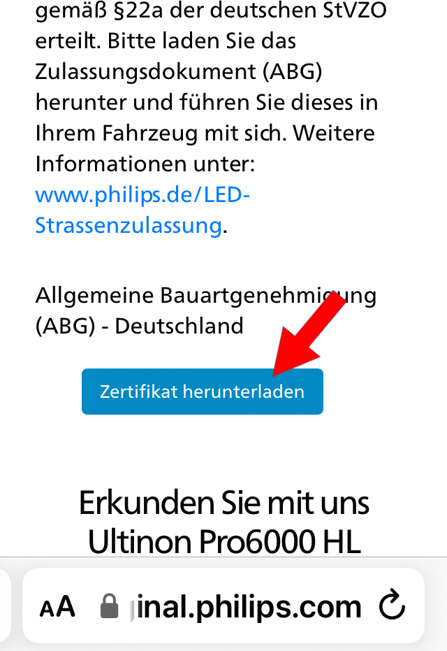 ABG für Philips LED Abblendleuchten - Startseite For