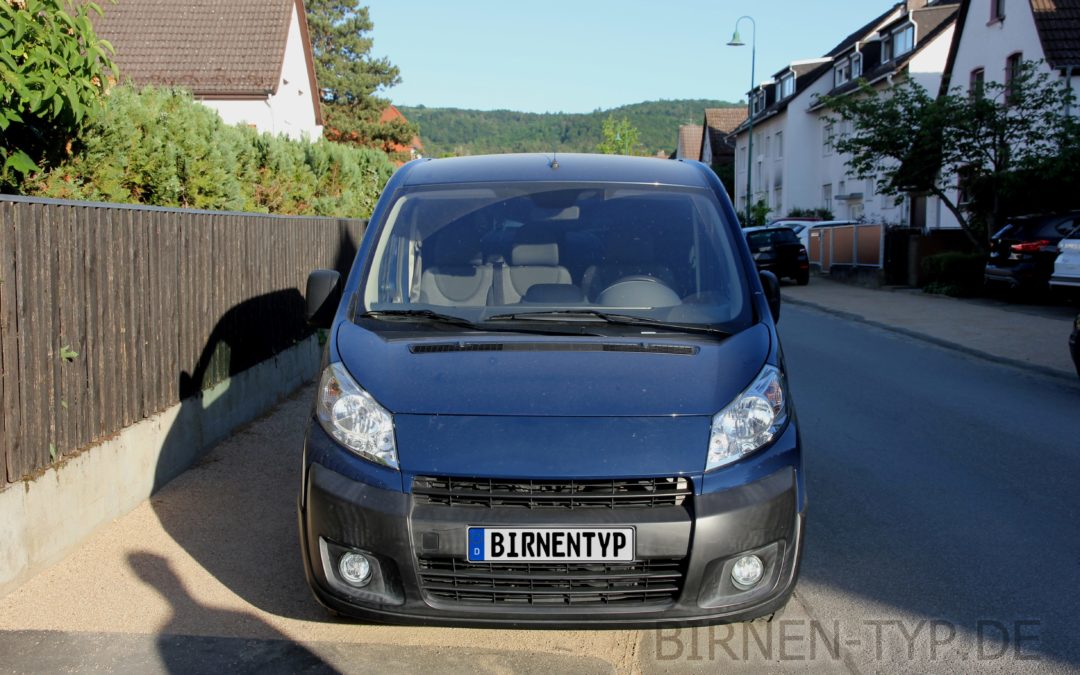 Front-Ansicht des Citroën Jumpy 2 Baujahr von 01-2007 bis 03-2016 vorne