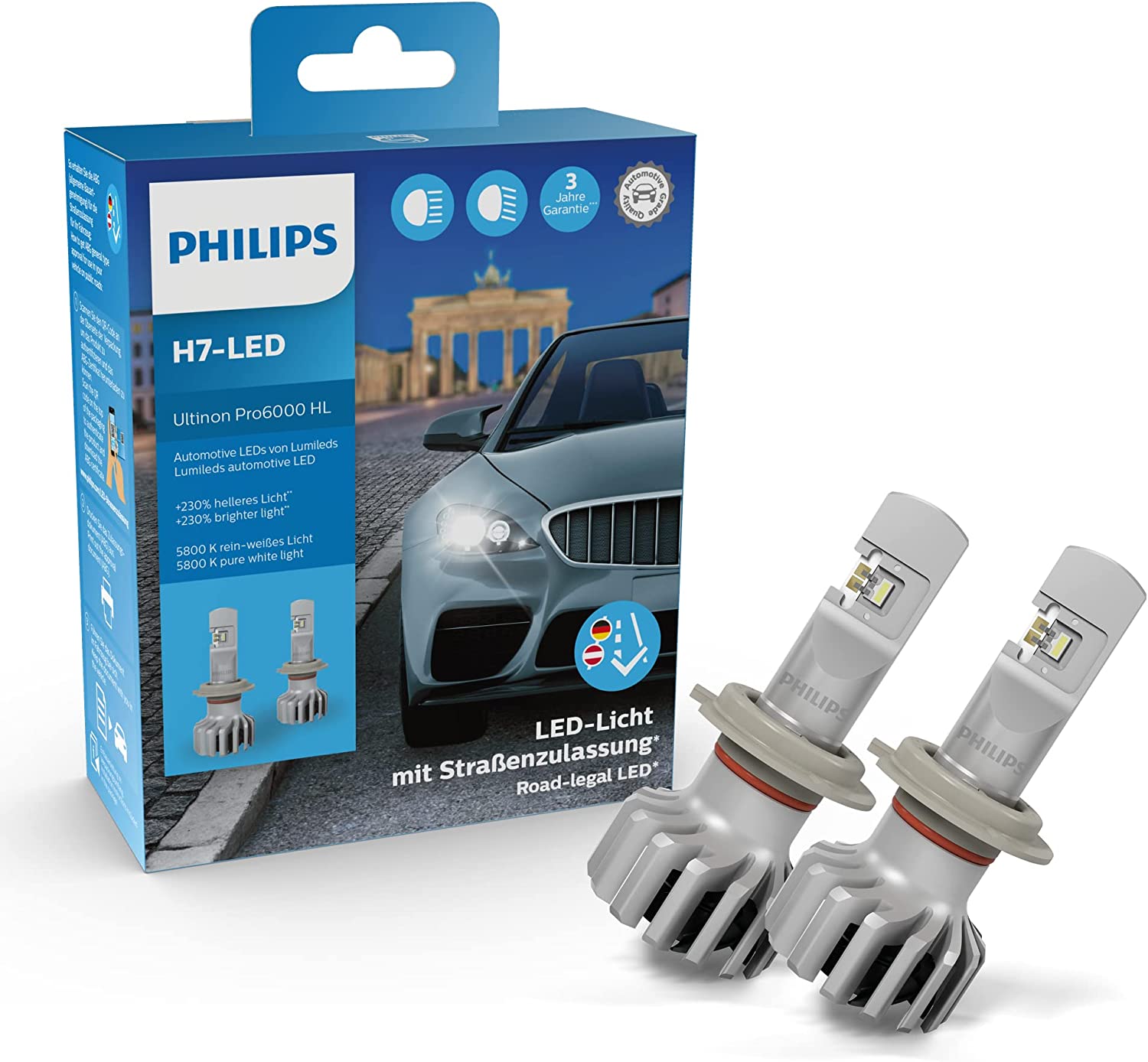 Philips Ultinon 6000 H7 LEDs für Dein Auto, Motorrad oder Wohnmobil