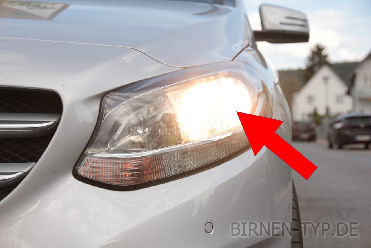 Lampenwechsel Bei Mercedes B Klasse Abblendlicht H7 Liste mit allen Birnen für den Mercedes-Benz B-Klasse (Typ: W246, Gen