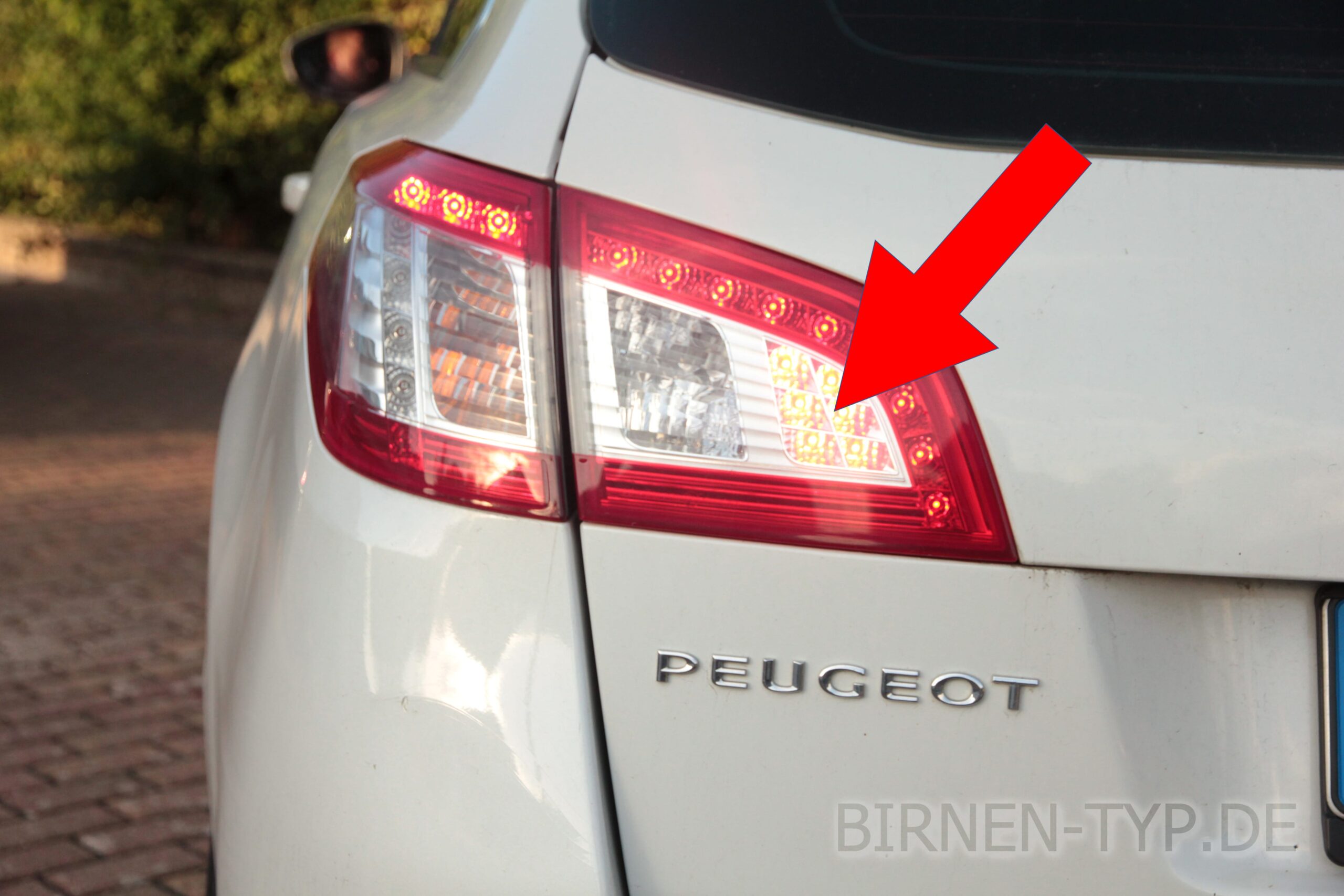 Nebelschlussleuchten-Birne hinten links oder rechts im Rücklicht des Peugeot 508 1 geht nicht Welche ist die korrekte Birne Bild 2 H21W