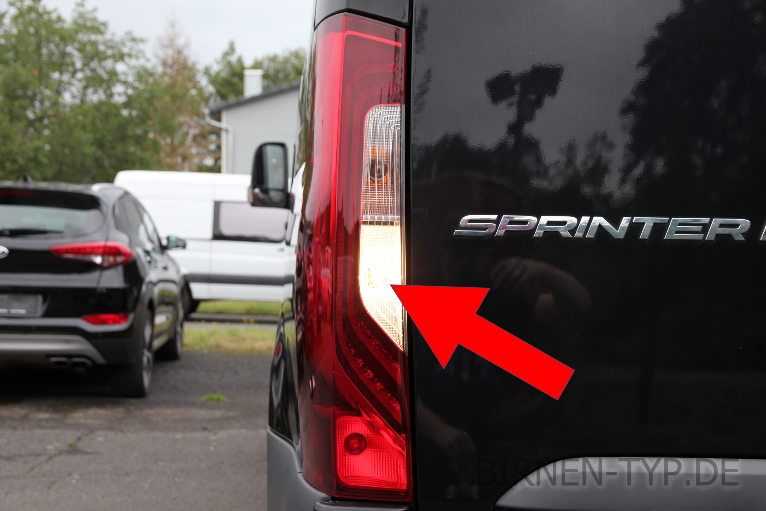 Rückfahr-Scheinwerfer-Birne hinten links oder rechts im Rücklicht des Mrcedes Benz Sprinter 3 geht nicht Welche ist die korrekte Birne Bild 1 P21W