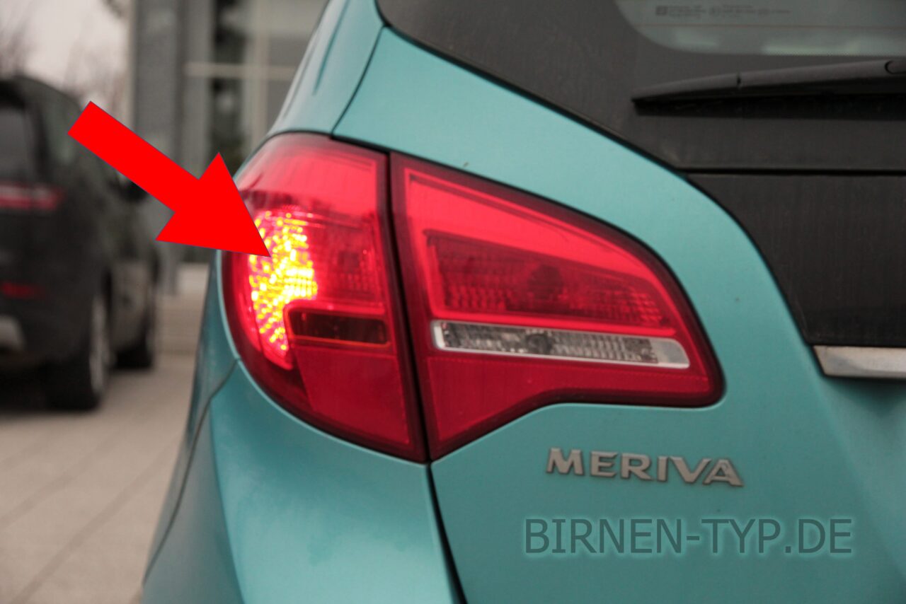 Liste mit allen Birnen für den Opel Meriva B (2. Gen., Typ S10, 20102017)