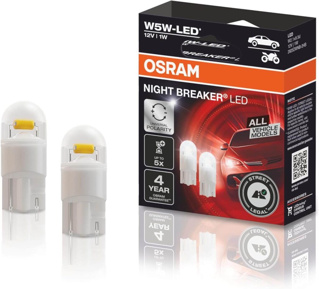 Legal Halogen W5W auf W5W-LED umrüsten mit Osram Night Breaker LED W5W