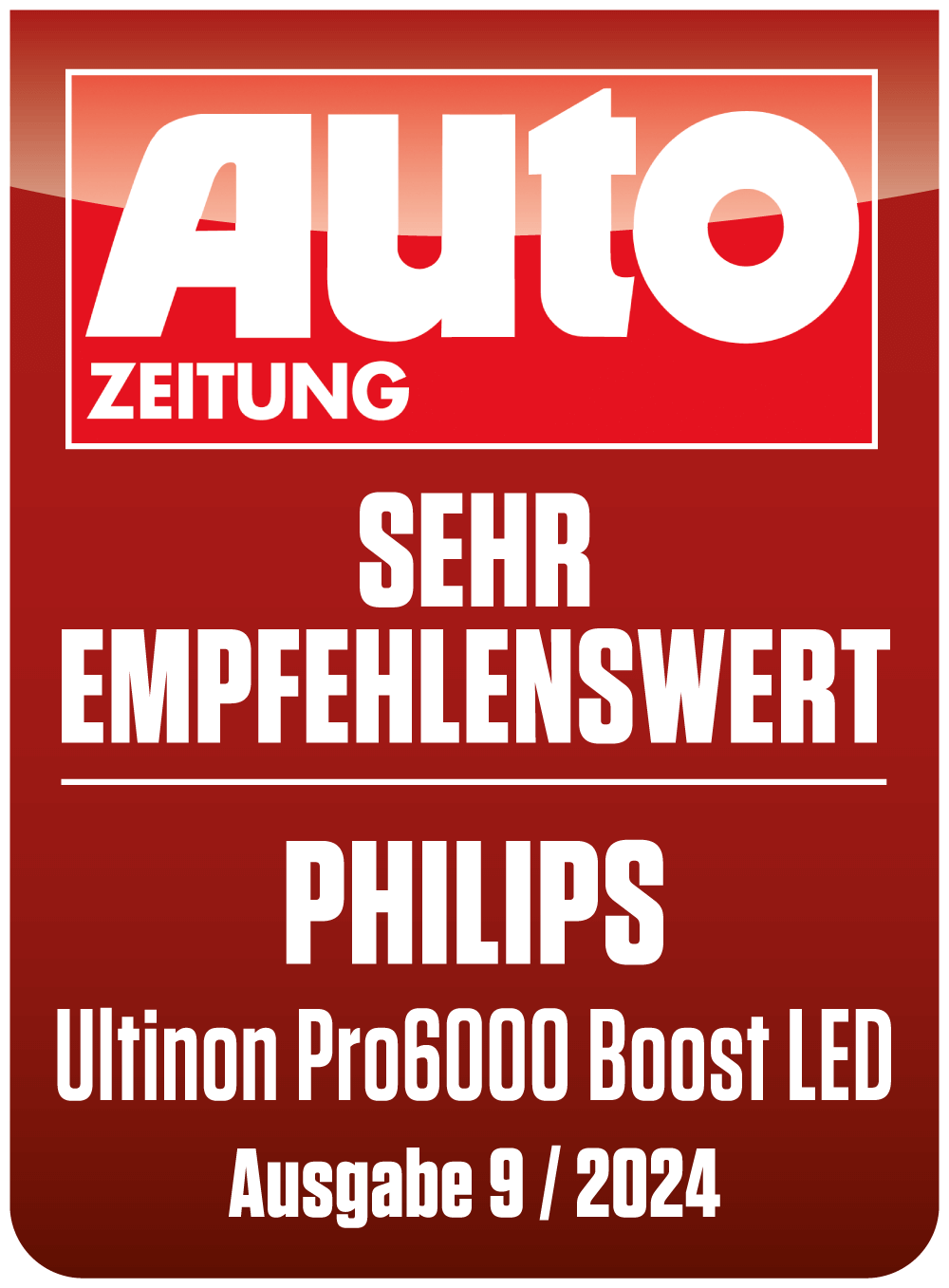 Ultionon Pro6000 Boost LED sind von der Auto Zeitung getestet und ausgezeichnet worden