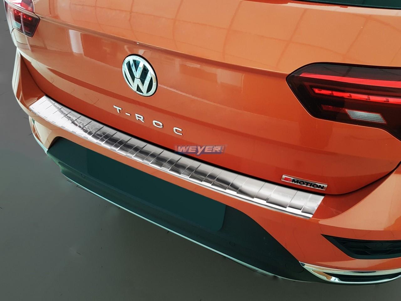 So sieht der Ladekantenschutz für den Volkswagen VW T-Roc 1 A11, D11, AC7, AC8 aus