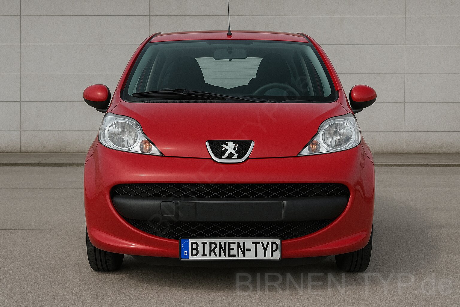 Front-Ansicht des Peugeot 107 1 Baujahr von 06/2005 bis 05/2014 vorne
