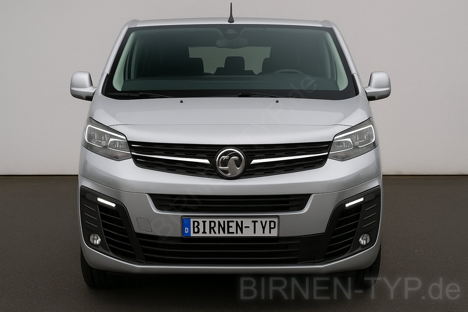 Front-Ansicht des Vauxhall Vivaro Life 1 Baujahr von 03/2019 bis heute vorne